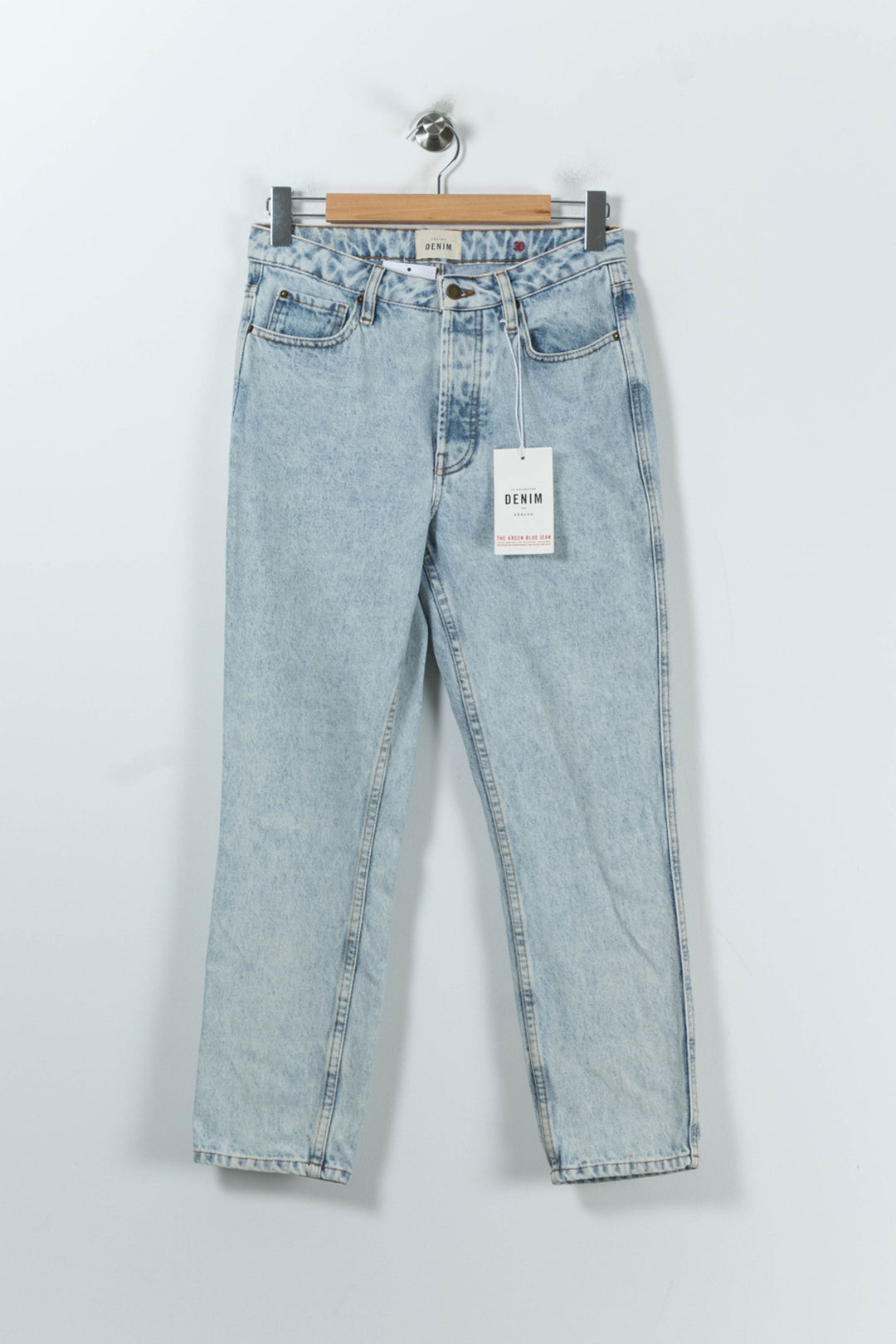 Jean Délavé Bleu - Taille L/40 de la marque Sézane | PARAD91861 - Vendu par Paradigme - Image 2