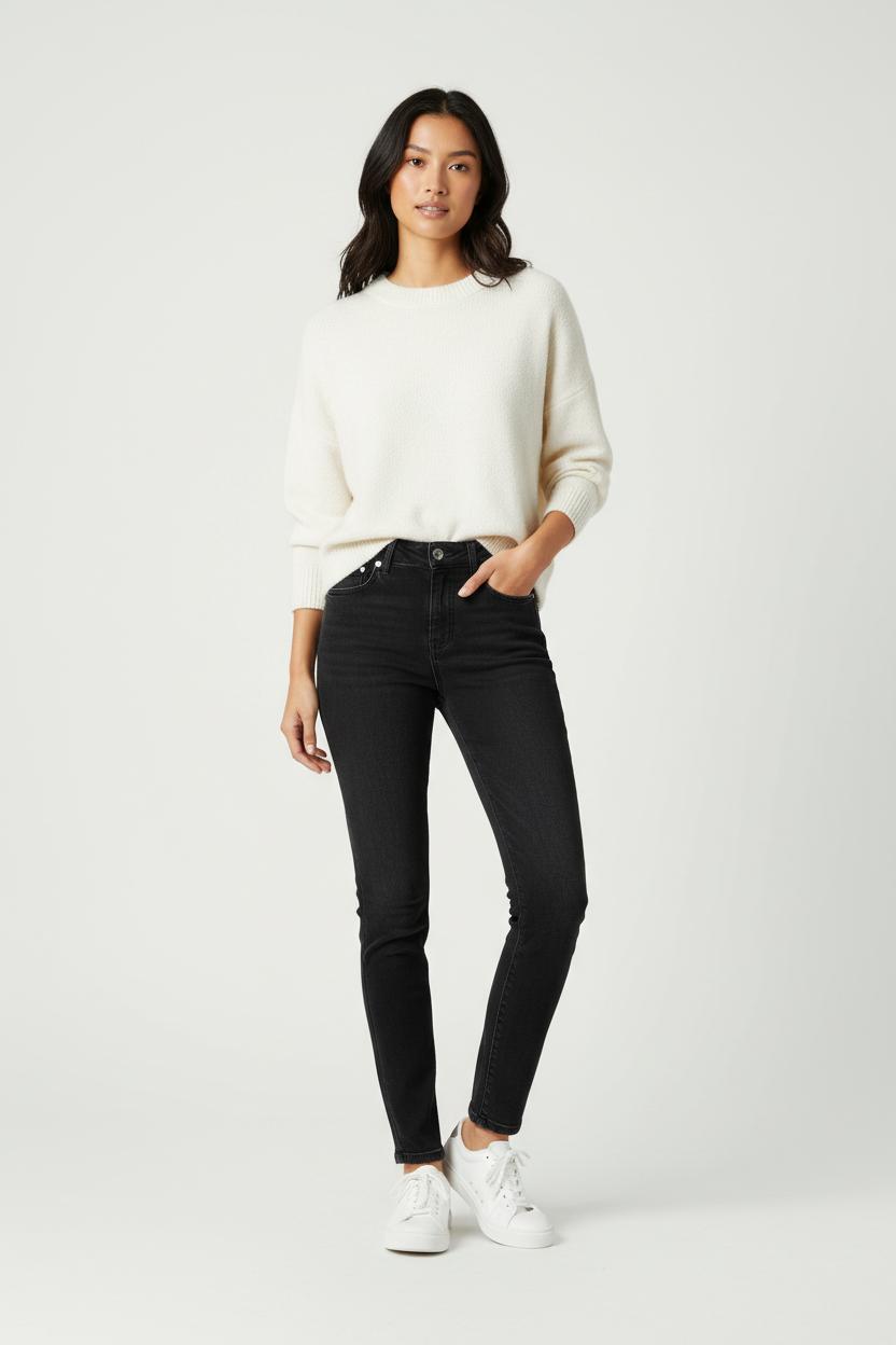 Jean Skinny Noir - Taille XS/34 de la marque Balzac Paris | PARAD91869 - Vendu par Paradigme - Image 1
