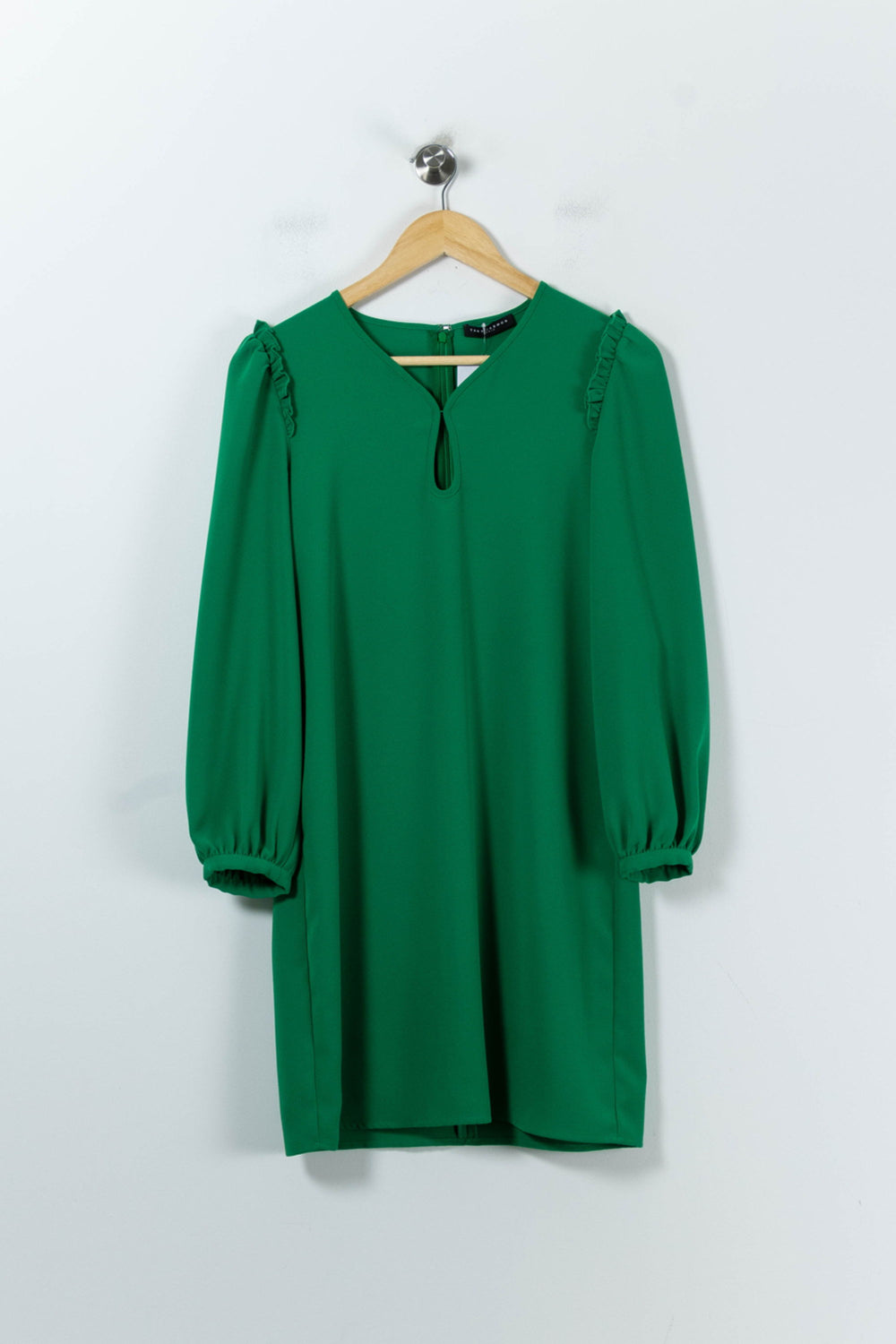 Robe Droite Verte - Taille XS/34 de la marque Tara Jarmon | PARAD91874 - Vendu par Paradigme - Image 2