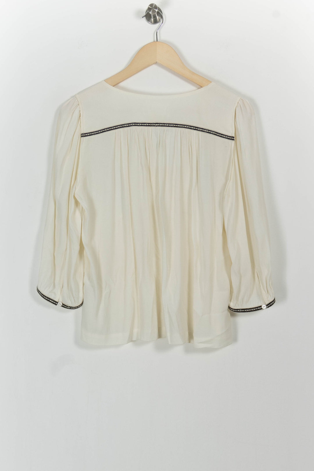 Blouse Beige - Taille S/36 de la marque ba&sh | PARAD91880 - Vendu par Paradigme - Image 4