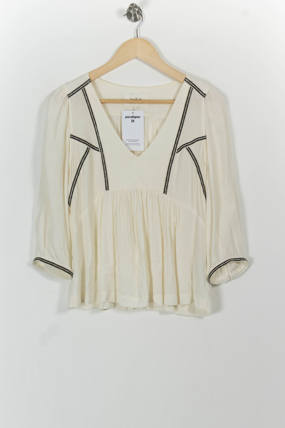 Blouse Beige - Taille S/36 de la marque ba&sh | PARAD91880 - Vendu par Paradigme - Image 2