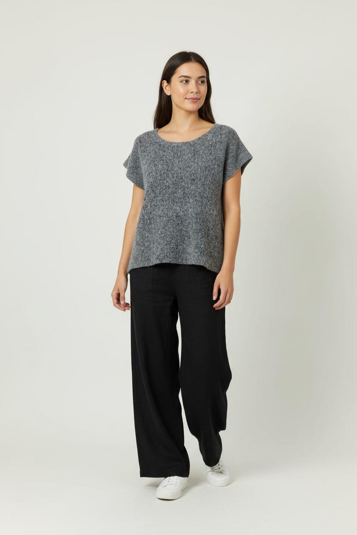Pull Gris - Taille S/36 de la marque American Vintage | PARAD91882 - Vendu par Paradigme - Image 1