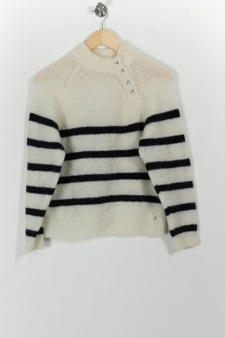 Pull Blanc et Noir - Taille XS/34 de la marque Des petits hauts | PARAD91883 - Vendu par Paradigme - Image 2
