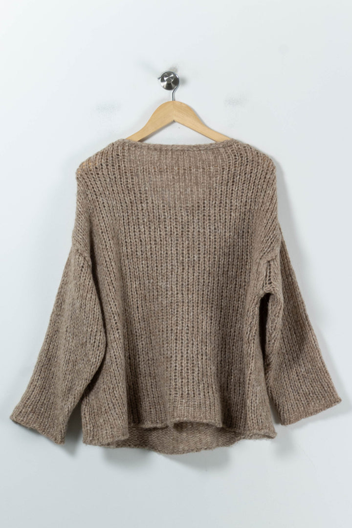 Pull Beige - Taille S/36 de la marque American Vintage | PARAD91884 - Vendu par Paradigme - Image 4
