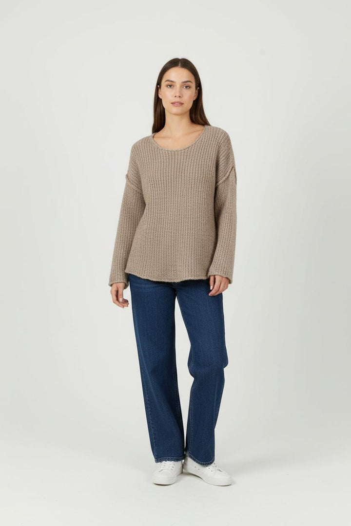 Pull Beige - Taille S/36 de la marque American Vintage | PARAD91884 - Vendu par Paradigme - Image 1
