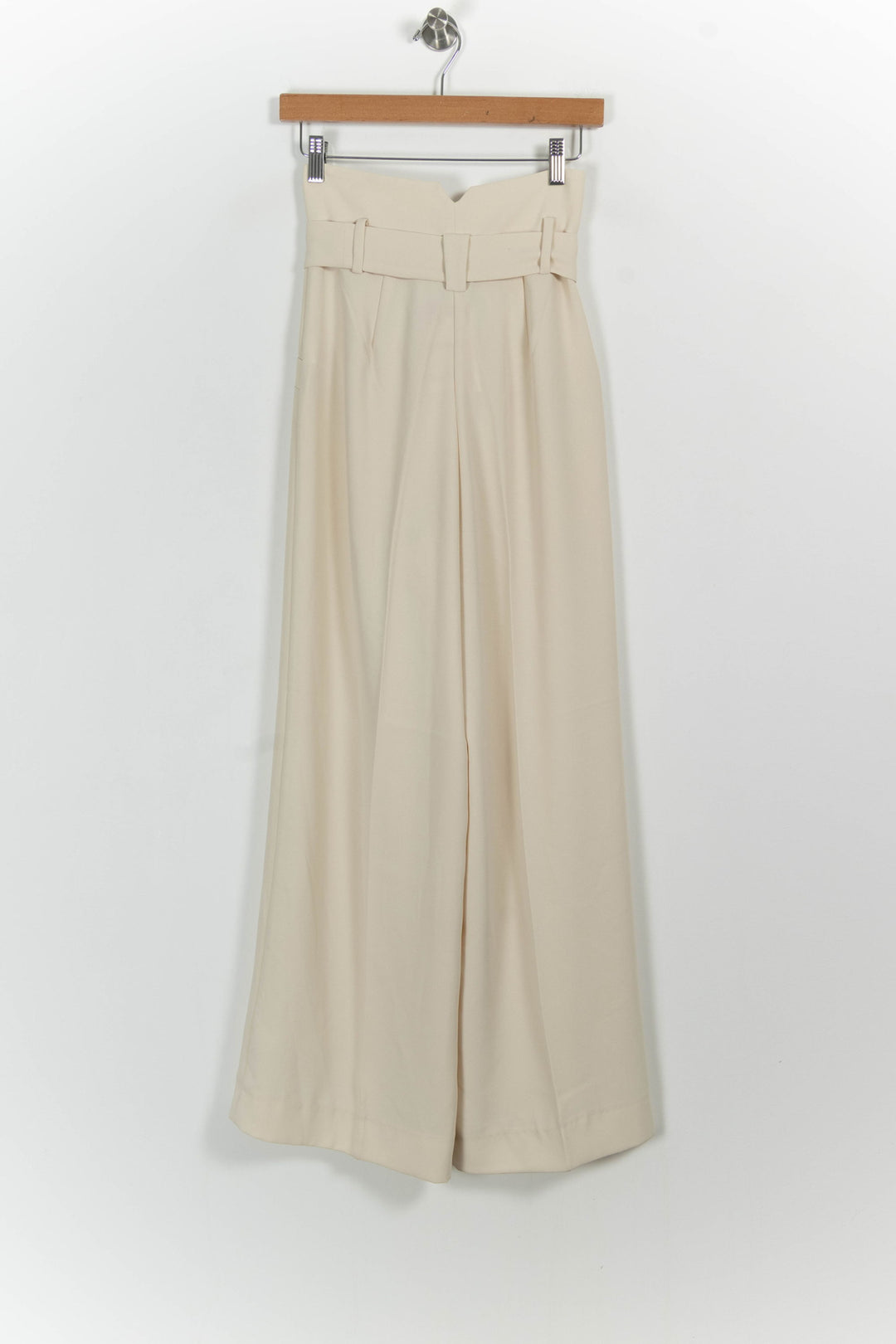 Pantalon Large Beige - Taille XS/34 de la marque Tara Jarmon | PARAD91885 - Vendu par Paradigme - Image 4