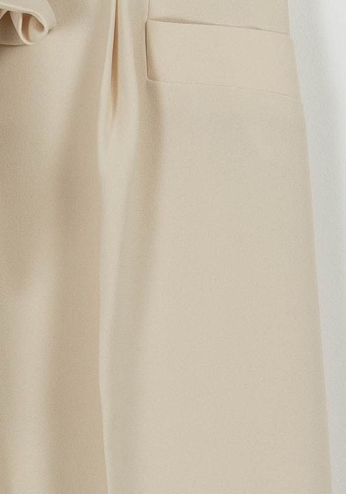 Pantalon Large Beige - Taille XS/34 de la marque Tara Jarmon | PARAD91885 - Vendu par Paradigme - Image 3