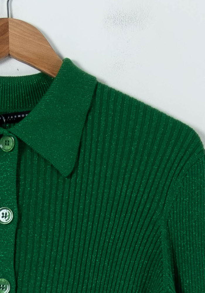 Cardigan Vert - Taille S/36 de la marque Tara Jarmon | PARAD91886 - Vendu par Paradigme - Image 3