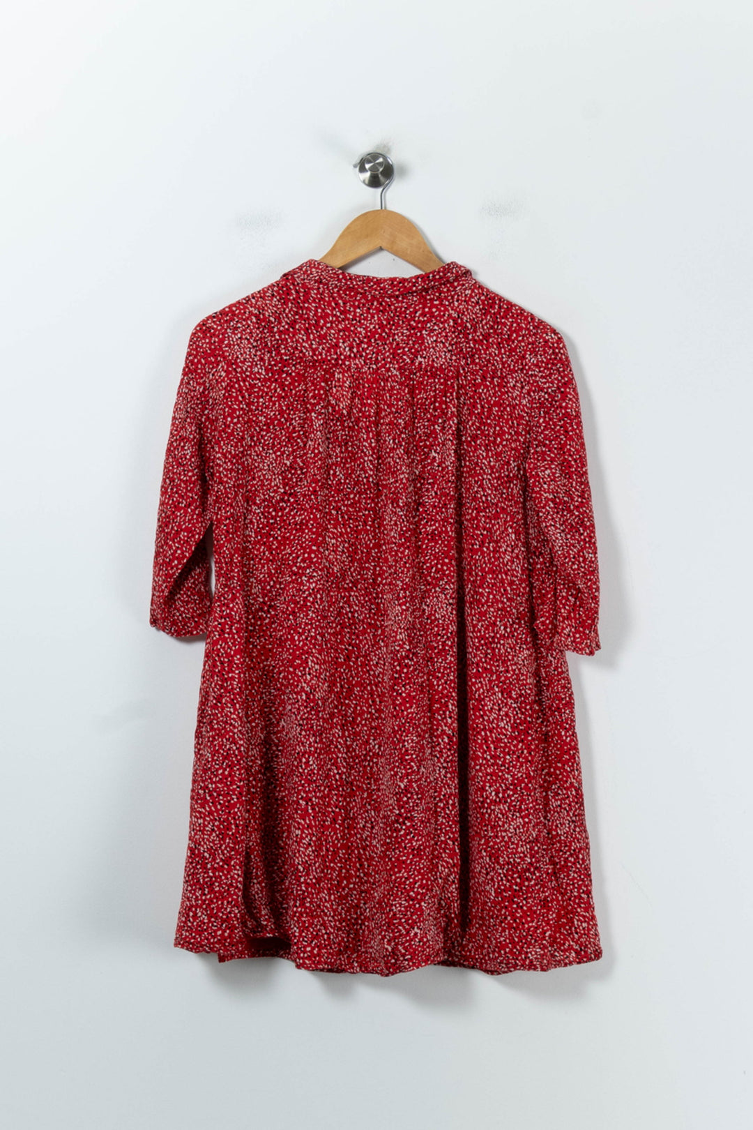 Robe Chemise Rouge et Blanche - Taille XS/34 de la marque ba&sh | PARAD91892 - Vendu par Paradigme - Image 4