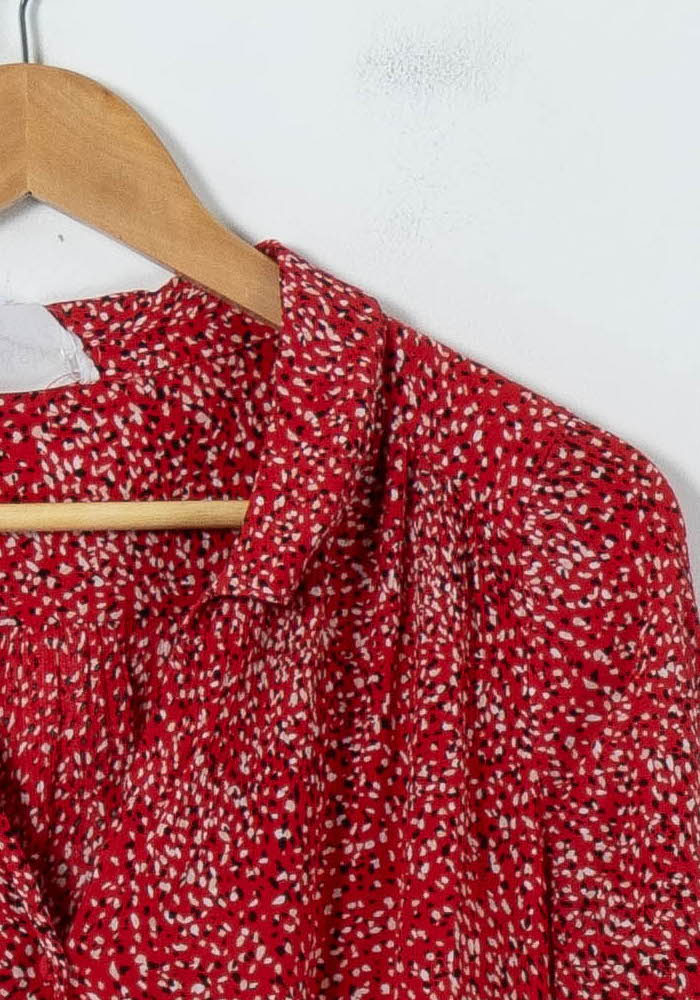 Robe Chemise Rouge et Blanche - Taille XS/34 de la marque ba&sh | PARAD91892 - Vendu par Paradigme - Image 3