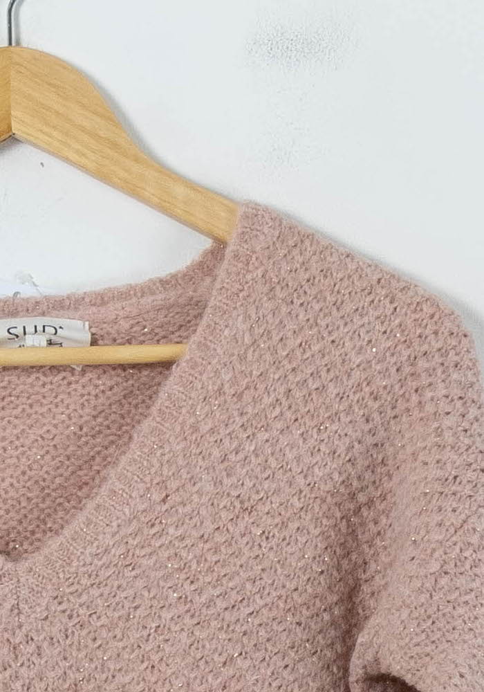 Pull Rose - Taille S/36 de la marque Sud express | PARAD91897 - Vendu par Paradigme - Image 3