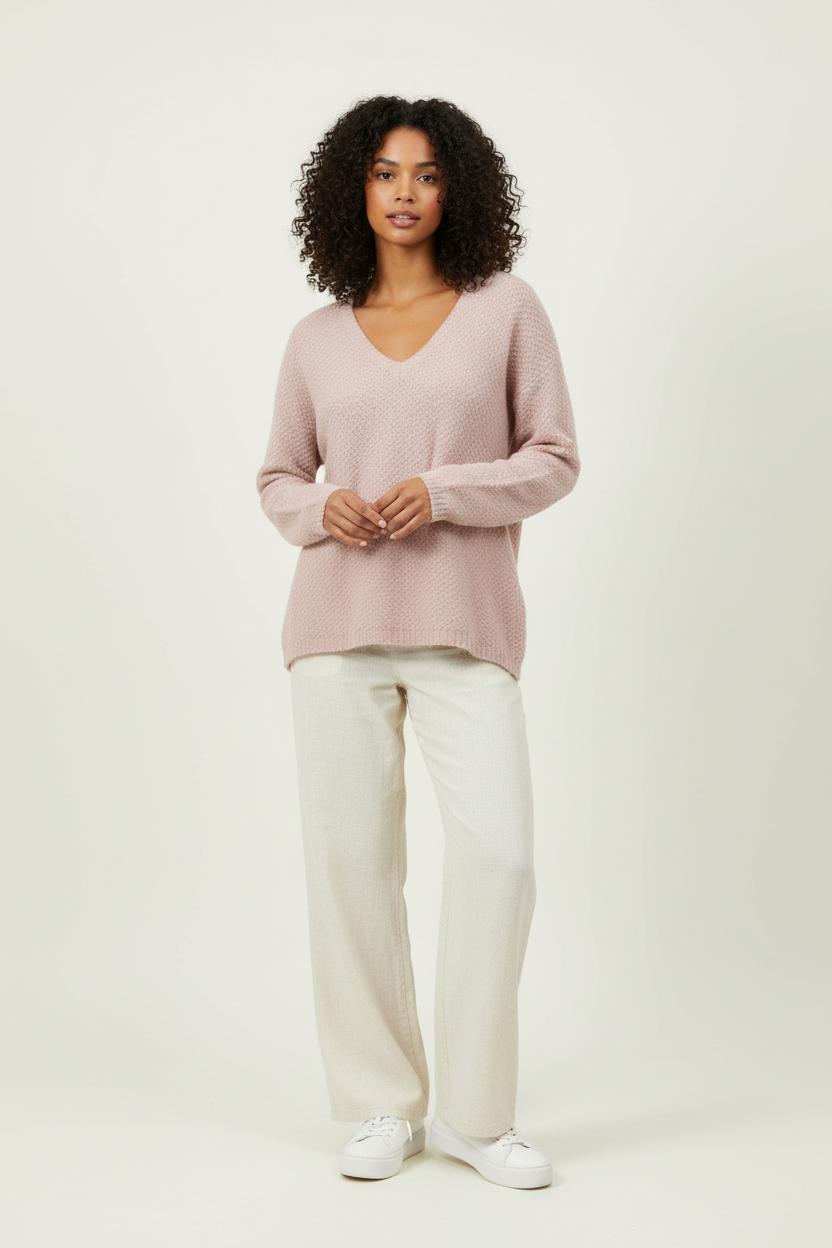 Pull Rose - Taille S/36 de la marque Sud express | PARAD91897 - Vendu par Paradigme - Image 1