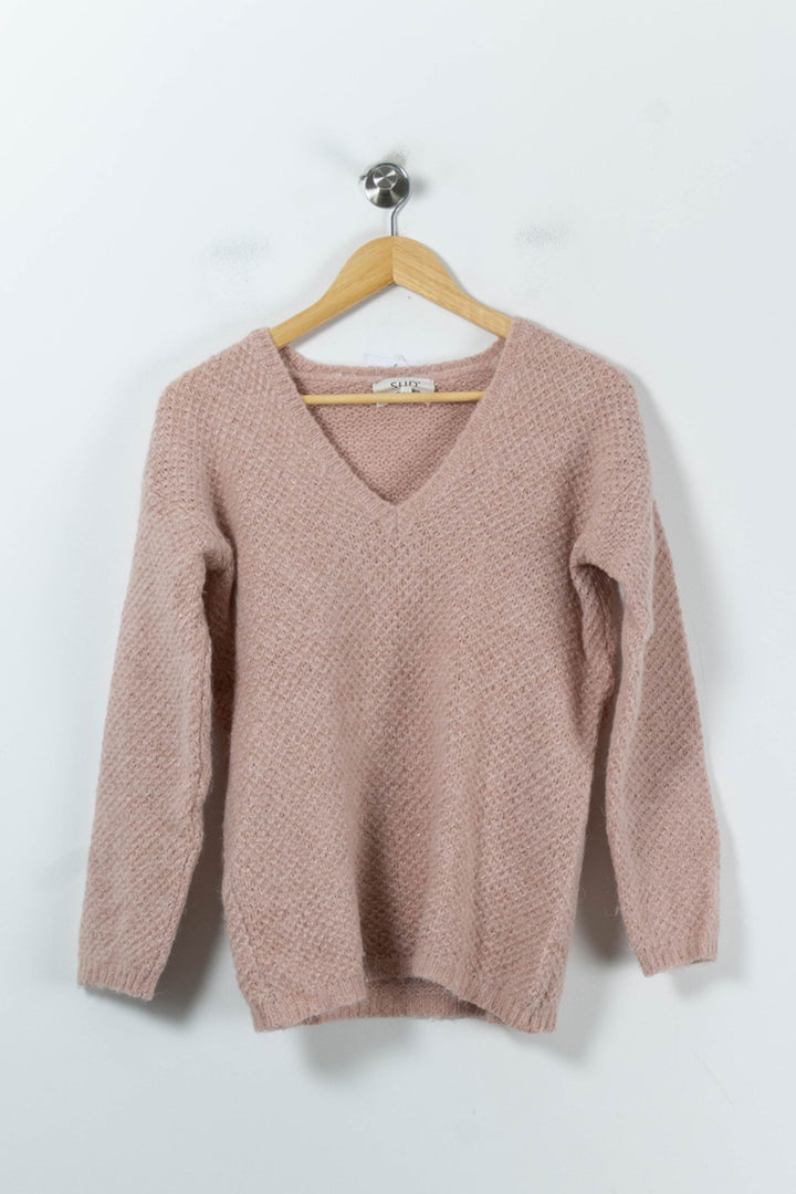 Pull Rose - Taille S/36 de la marque Sud express | PARAD91897 - Vendu par Paradigme - Image 2
