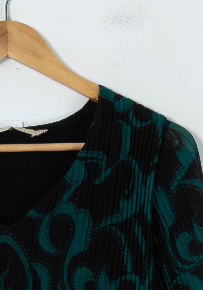 Robe Noire et Verte - Taille XS/34 de la marque La Fée Maraboutée | PARAD91900 - Vendu par Paradigme - Image 3