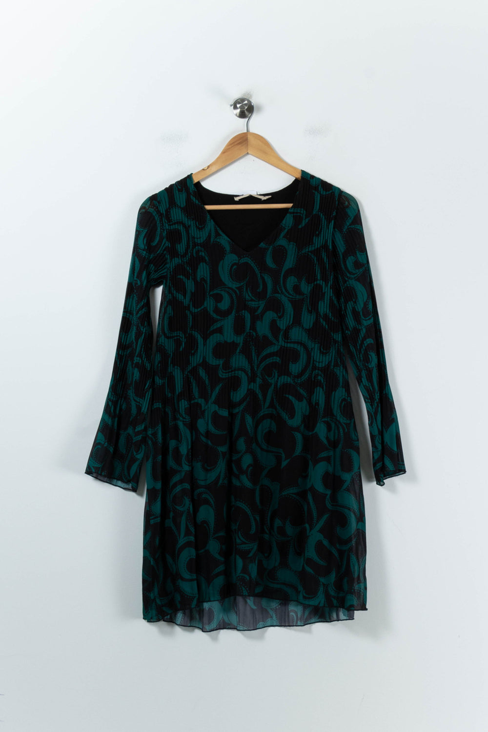 Robe Noire et Verte - Taille XS/34 de la marque La Fée Maraboutée | PARAD91900 - Vendu par Paradigme - Image 2