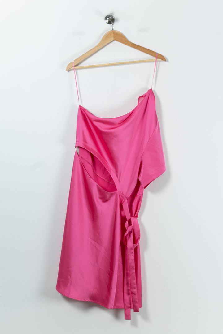 Robe Asymétrique Rose - Taille XL/42 de la marque Claudie Pierlot | PARAD91917 - Vendu par Paradigme - Image 4