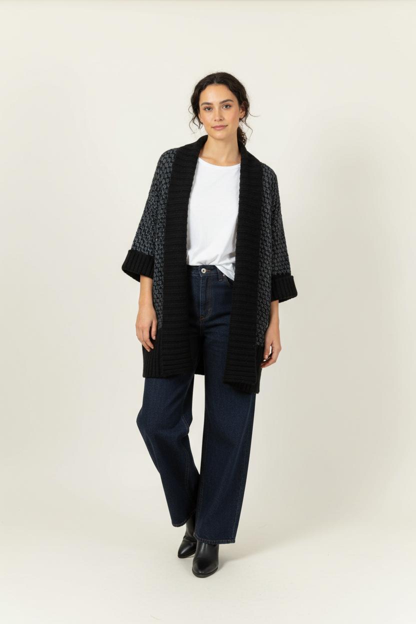 Gilet Noir et Gris - Taille S/36 de la marque Kookai | PARAD91940 - Vendu par Paradigme - Image 1