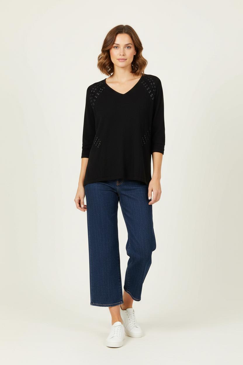 Pull Noir - Taille S/36 de la marque Sud express | PARAD91942 - Vendu par Paradigme - Image 1