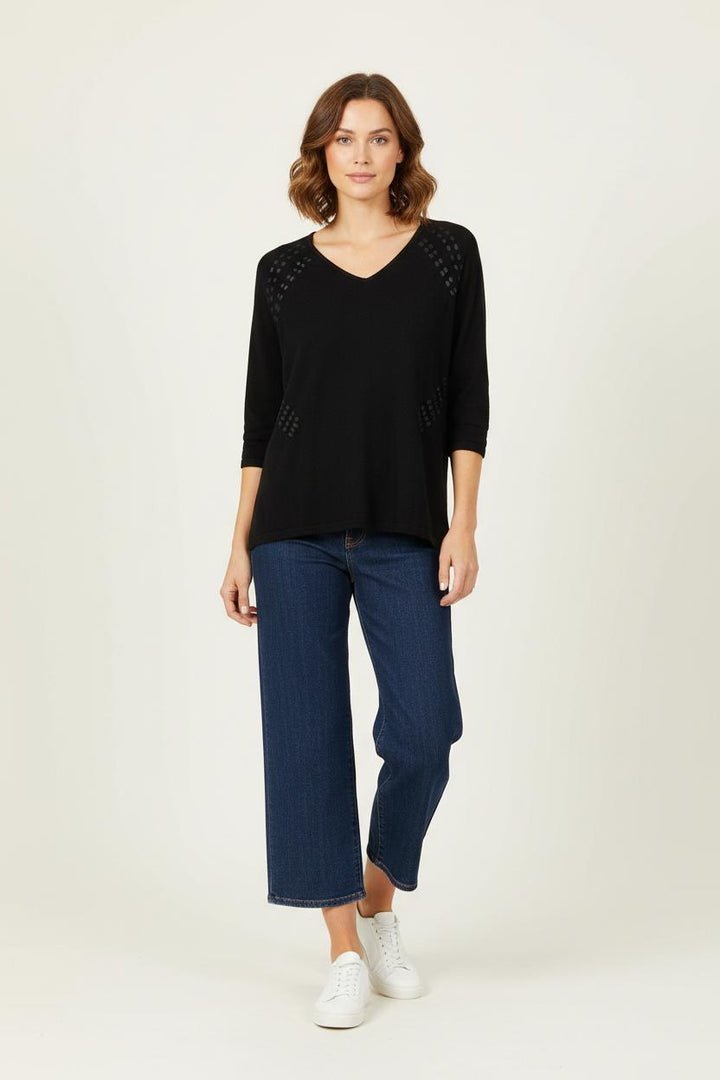 Pull Noir - Taille S/36 de la marque Sud express | PARAD91942 - Vendu par Paradigme - Image 1