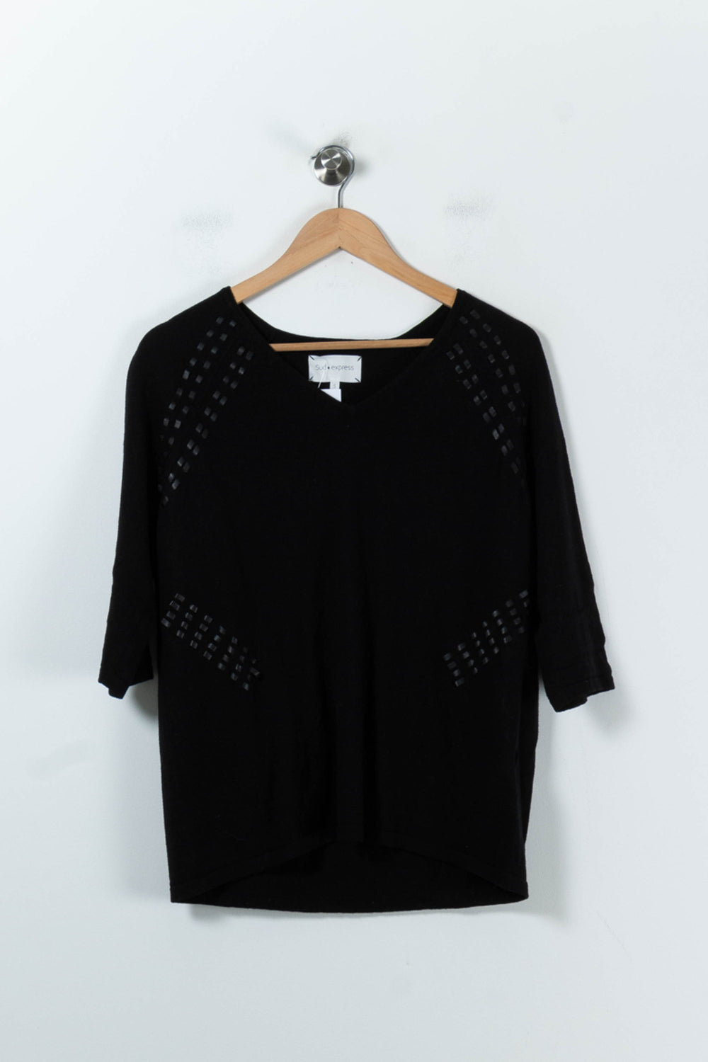 Pull Noir - Taille S/36 de la marque Sud express | PARAD91942 - Vendu par Paradigme - Image 2