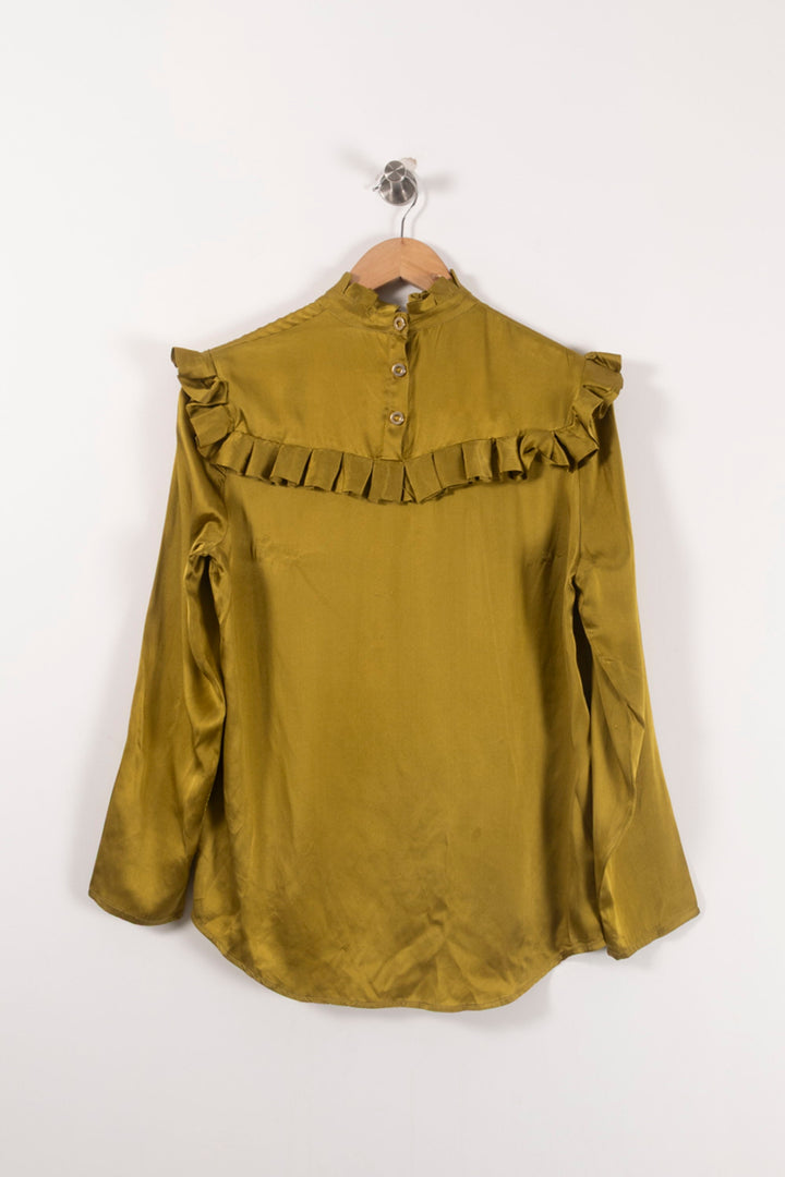 Blouse Verte - Taille L/40 de la marque Valentine Gauthier | PARAD91950 - Vendu par Paradigme - Image 4