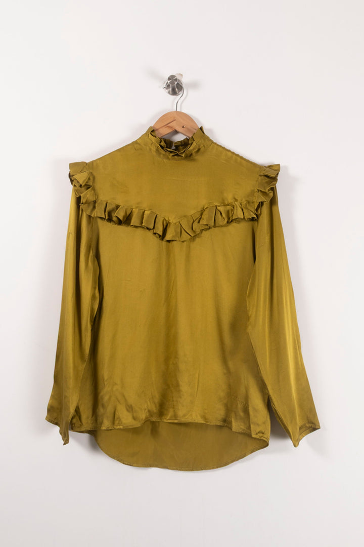 Blouse Verte - Taille L/40 de la marque Valentine Gauthier | PARAD91950 - Vendu par Paradigme - Image 2