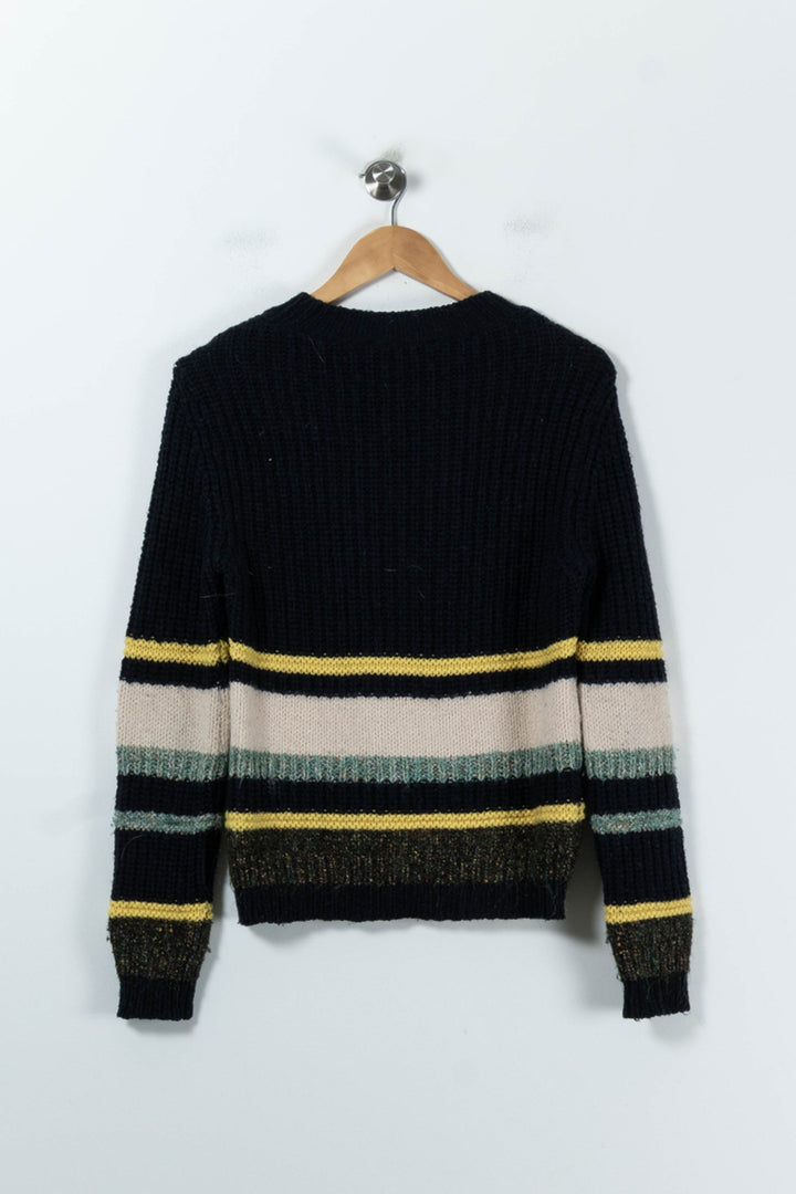 Pull Bleu et Jaune - Taille S/36 de la marque Vanessa Bruno | PARAD91953 - Vendu par Paradigme - Image 4