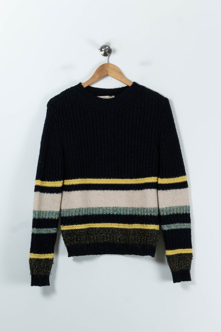 Pull Bleu et Jaune - Taille S/36 de la marque Vanessa Bruno | PARAD91953 - Vendu par Paradigme - Image 2