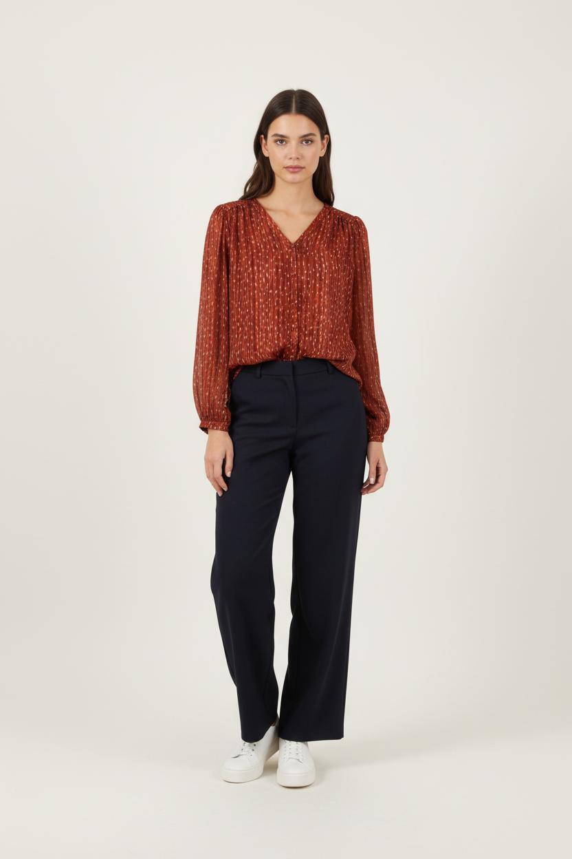 Blouse Bordeaux - Taille S/36 de la marque Grace & Mila | PARAD91956 - Vendu par Paradigme - Image 1