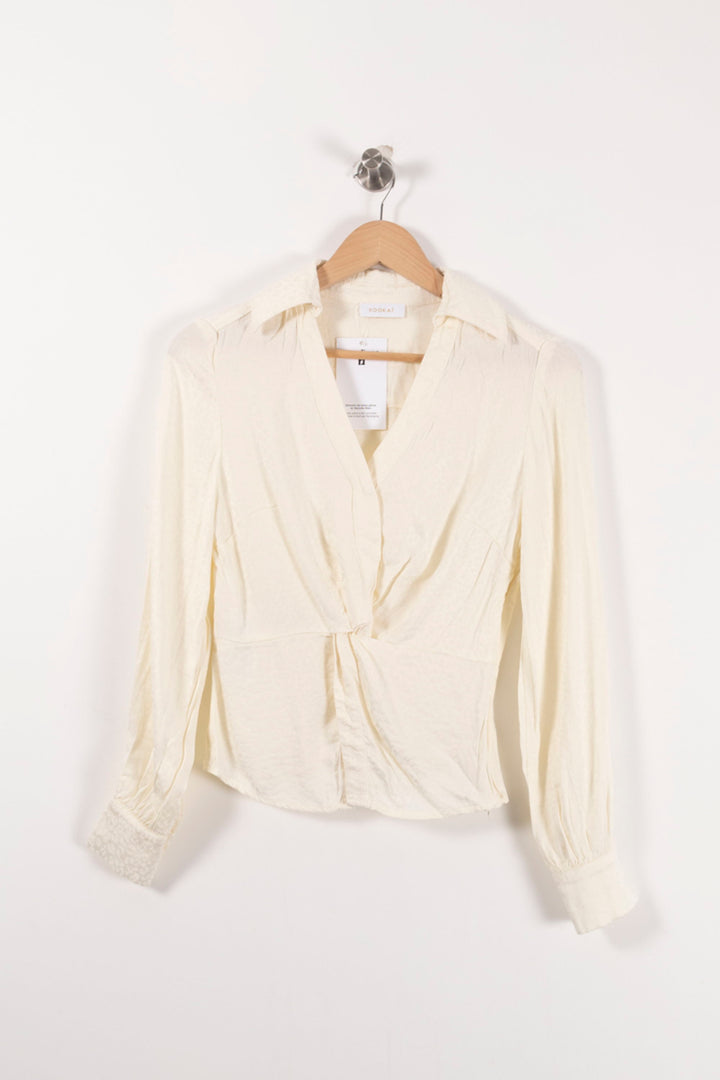 Blouse Beige - Taille S/36 de la marque Kookai | PARAD91957 - Vendu par Paradigme - Image 2