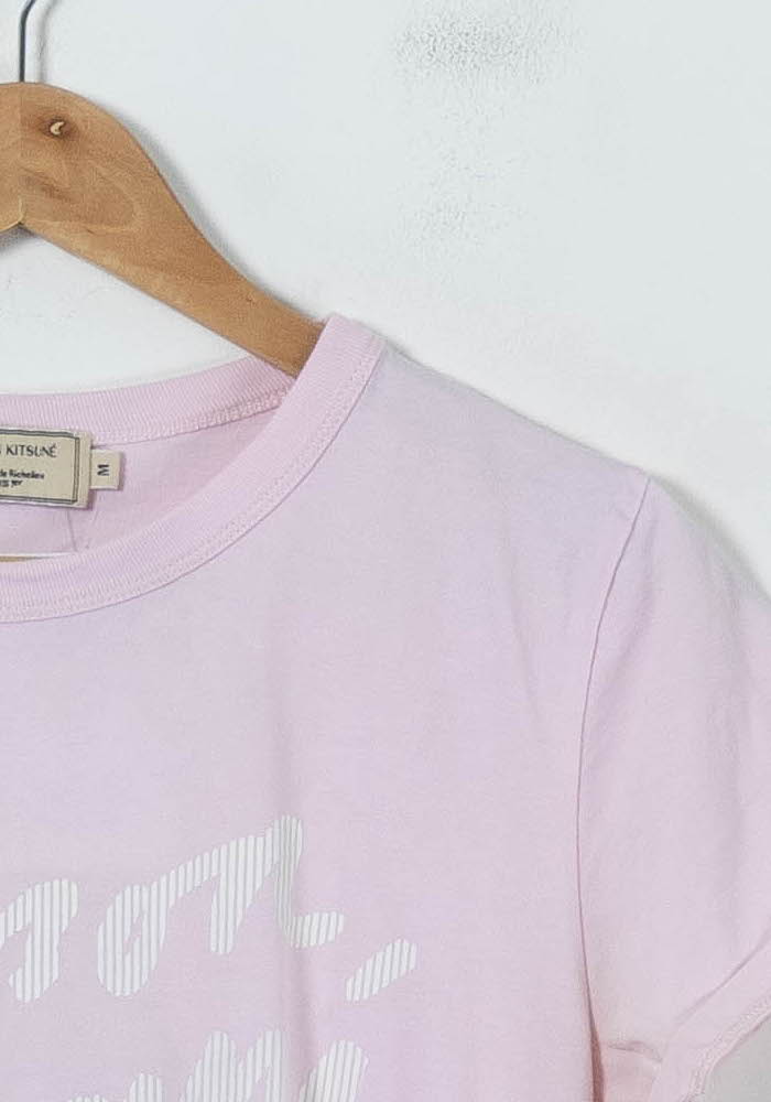 Tee-shirt Rose - Taille M/38 de la marque Maison Kitsuné | PARAD91963 - Vendu par Paradigme - Image 3