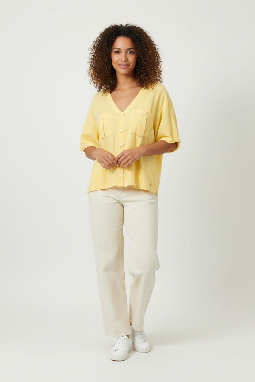 Blouse Jaune - Taille L/40 de la marque Des petits hauts | PARAD91965 - Vendu par Paradigme - Image 1