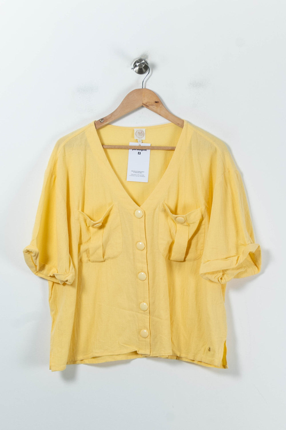 Blouse Jaune - Taille L/40 de la marque Des petits hauts | PARAD91965 - Vendu par Paradigme - Image 2