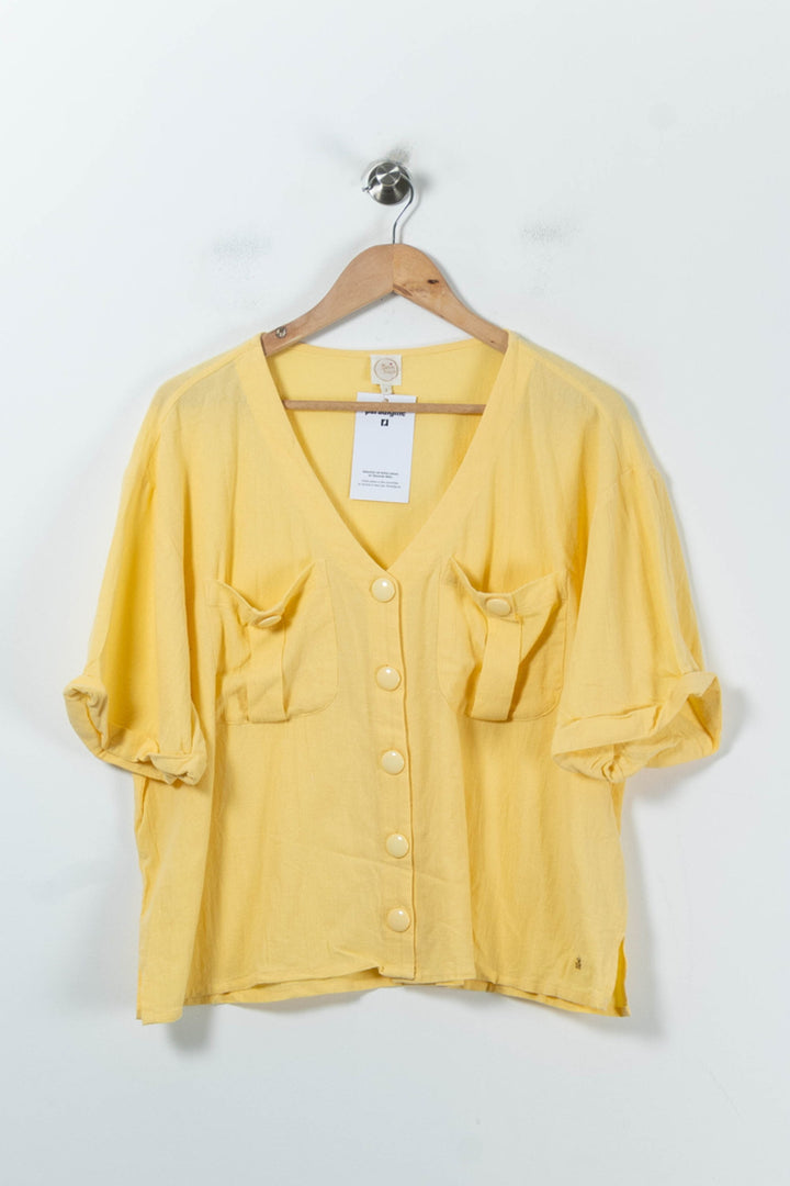 Blouse Jaune - Taille L/40 de la marque Des petits hauts | PARAD91965 - Vendu par Paradigme - Image 2