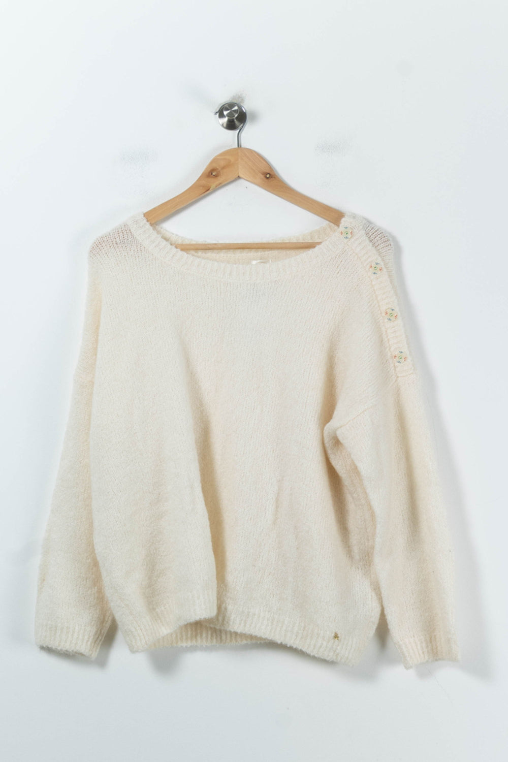 Pull Blanc - Taille L/40 de la marque Des petits hauts | PARAD91969 - Vendu par Paradigme - Image 2
