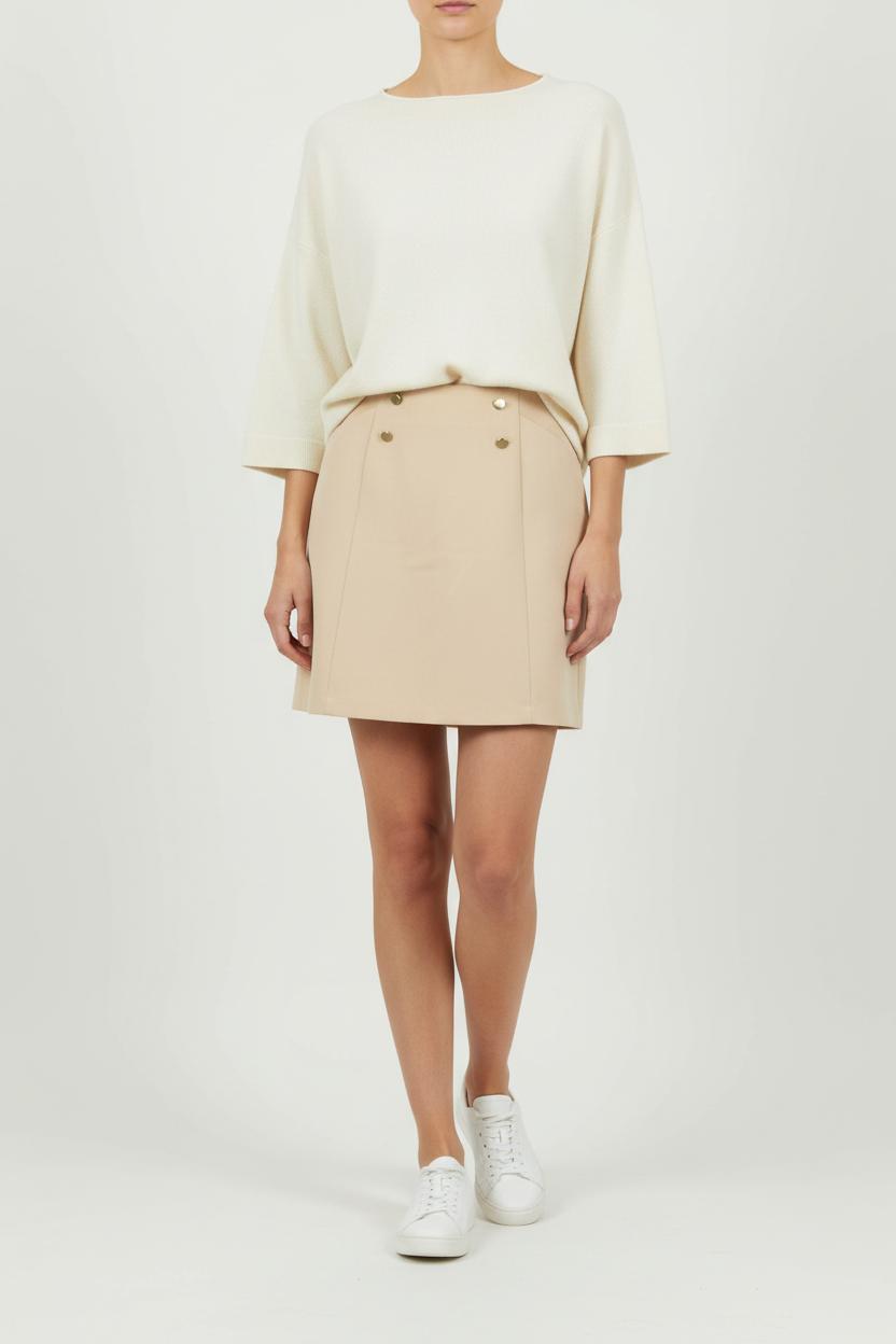 Jupe Courte Beige - Taille L/40 de la marque Karl Marc John | PARAD91974 - Vendu par Paradigme - Image 1
