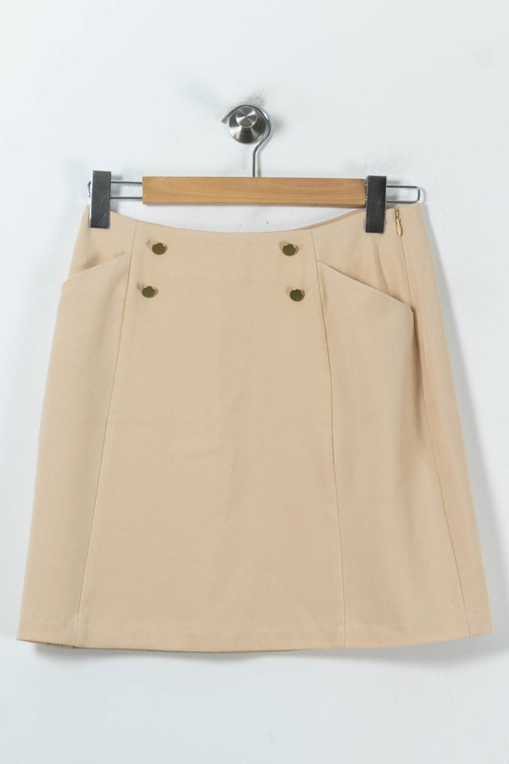 Jupe Courte Beige - Taille L/40 de la marque Karl Marc John | PARAD91974 - Vendu par Paradigme - Image 2