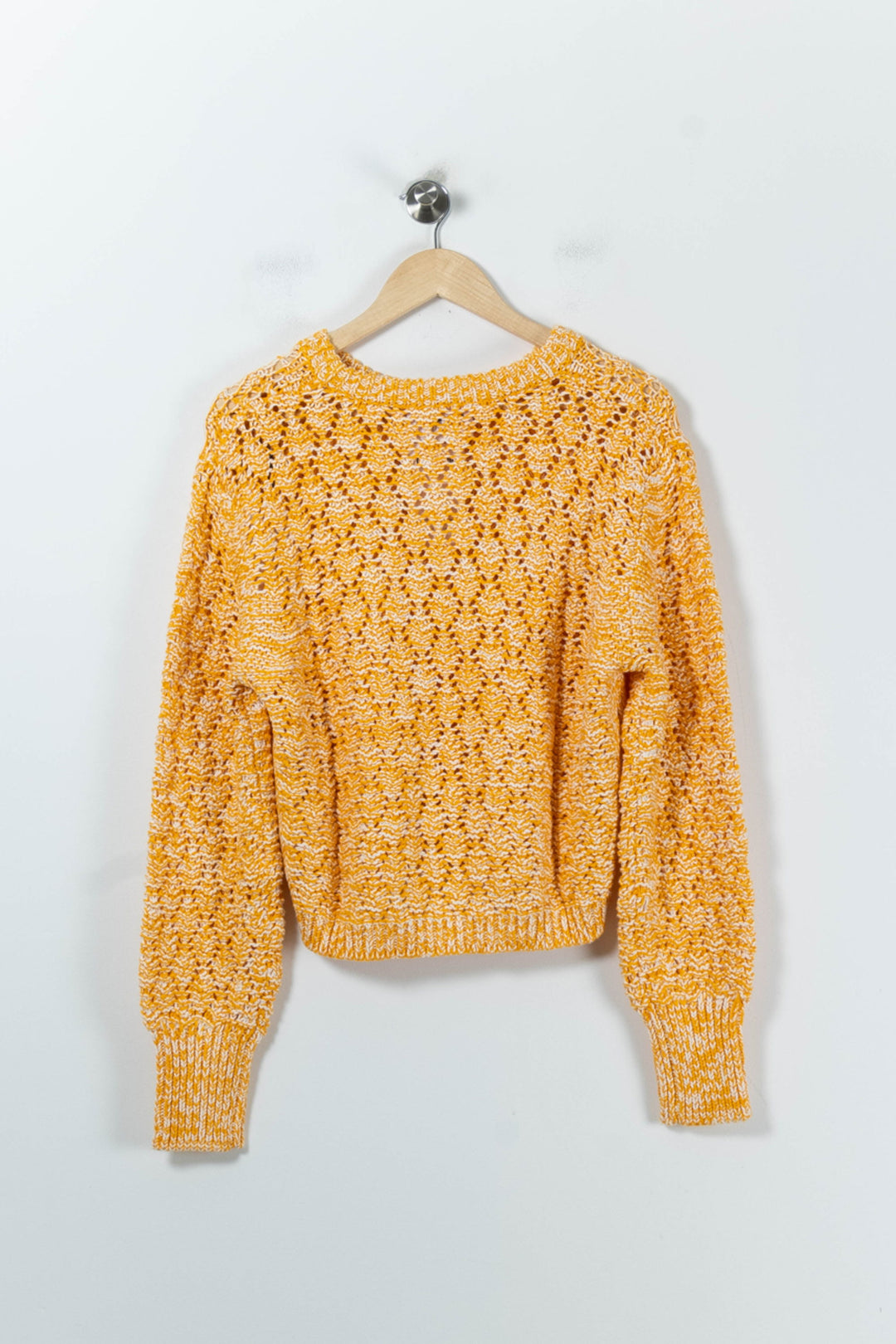 Pull Orange et Blanc - Taille L/40 de la marque Claudie Pierlot | PARAD91975 - Vendu par Paradigme - Image 4