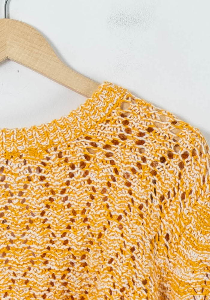 Pull Orange et Blanc - Taille L/40 de la marque Claudie Pierlot | PARAD91975 - Vendu par Paradigme - Image 3