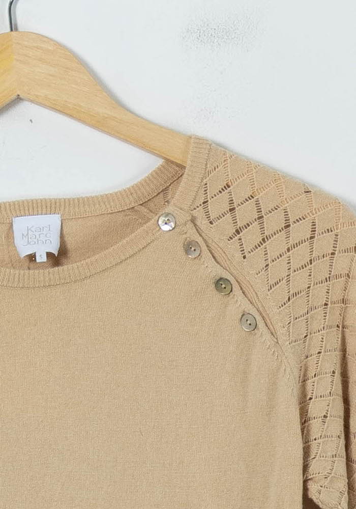 Pull Beige - Taille S/36 de la marque Karl Marc John | PARAD91987 - Vendu par Paradigme - Image 3