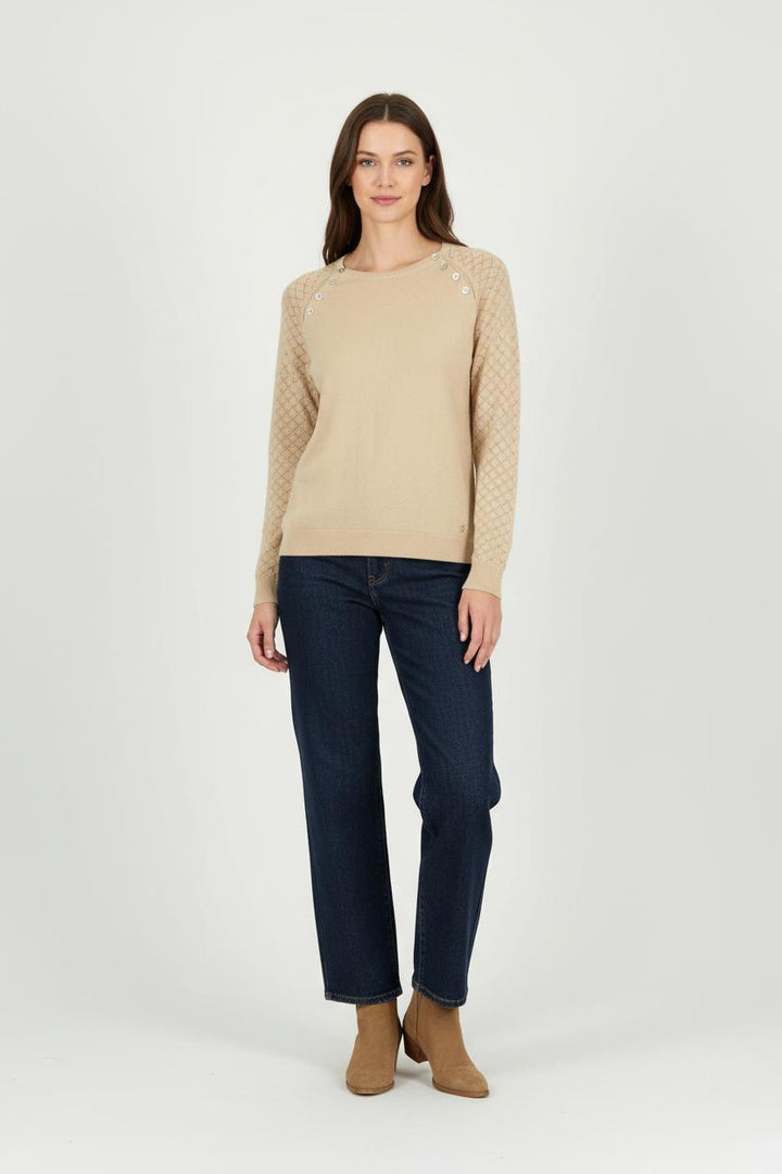 Pull Beige - Taille S/36 de la marque Karl Marc John | PARAD91987 - Vendu par Paradigme - Image 1
