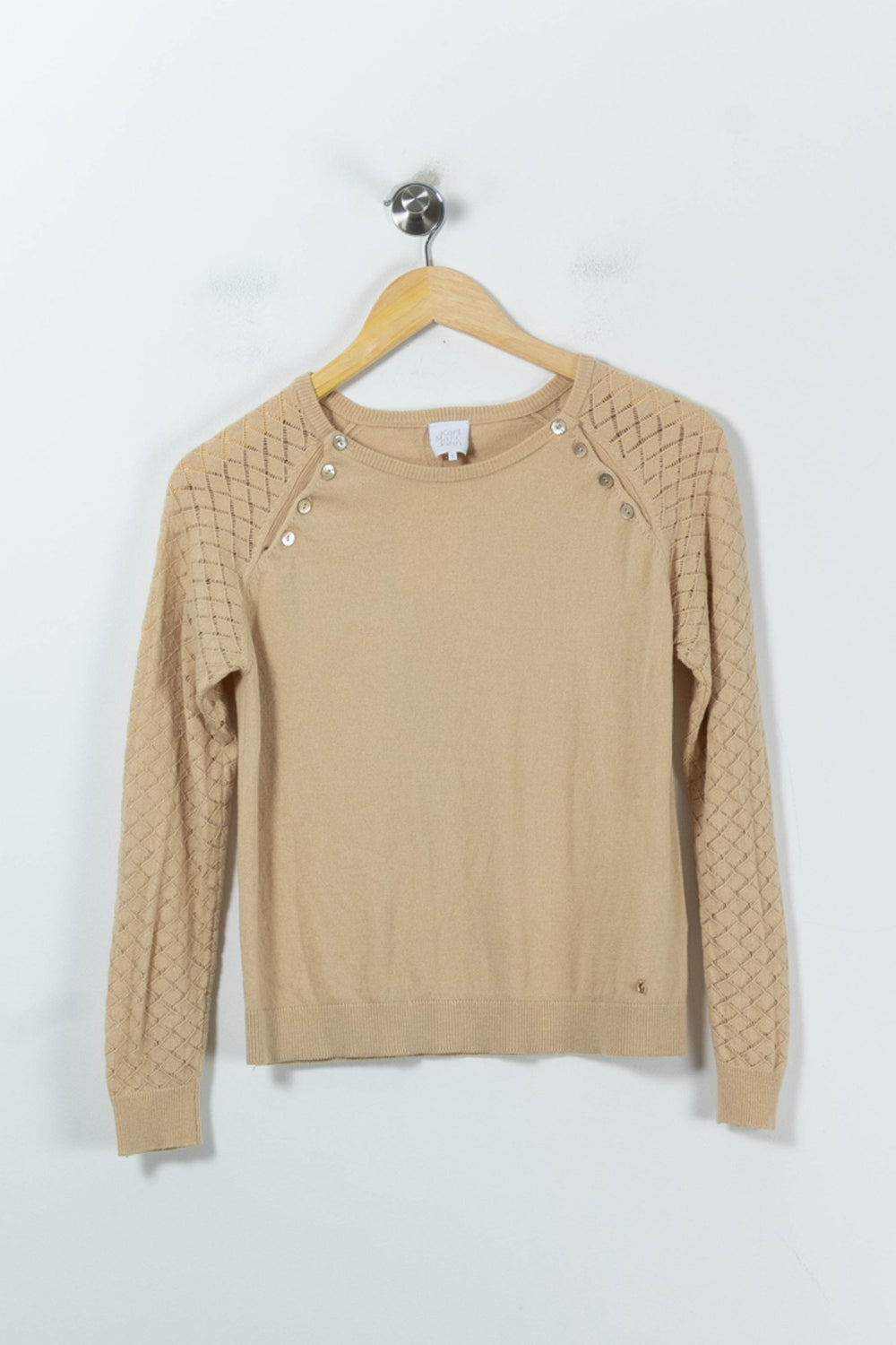 Pull Beige - Taille S/36 de la marque Karl Marc John | PARAD91987 - Vendu par Paradigme - Image 2