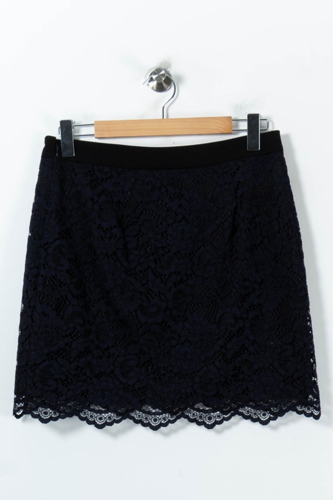 Jupe en Dentelle Bleue - Taille L/40 de la marque Claudie Pierlot | PARAD91993 - Vendu par Paradigme - Image 4