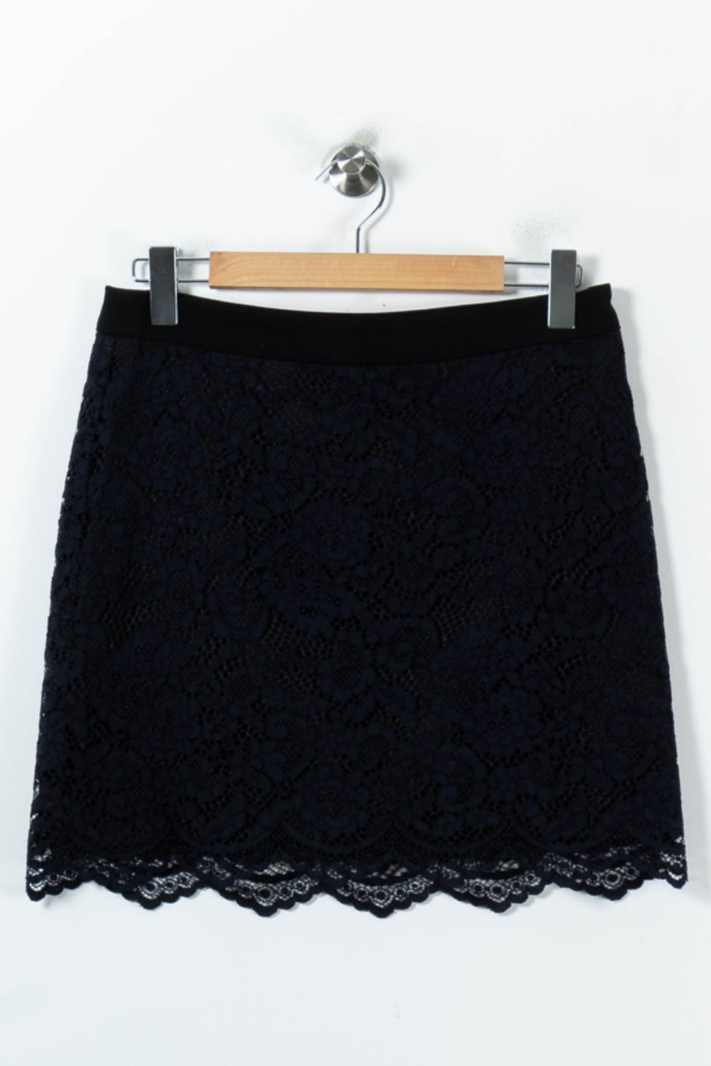 Jupe en Dentelle Bleue - Taille L/40 de la marque Claudie Pierlot | PARAD91993 - Vendu par Paradigme - Image 2