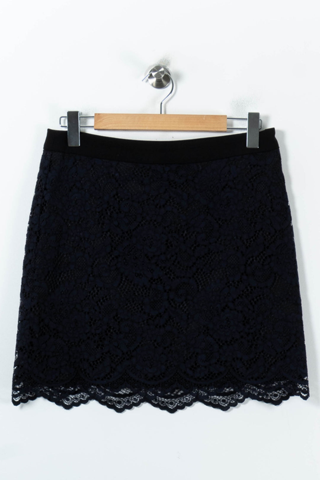 Jupe en Dentelle Bleue - Taille L/40 de la marque Claudie Pierlot | PARAD91993 - Vendu par Paradigme - Image 2
