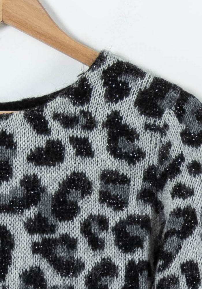 Pull Gris et Noir - Taille S/36 de la marque Maje | PARAD91997 - Vendu par Paradigme - Image 3
