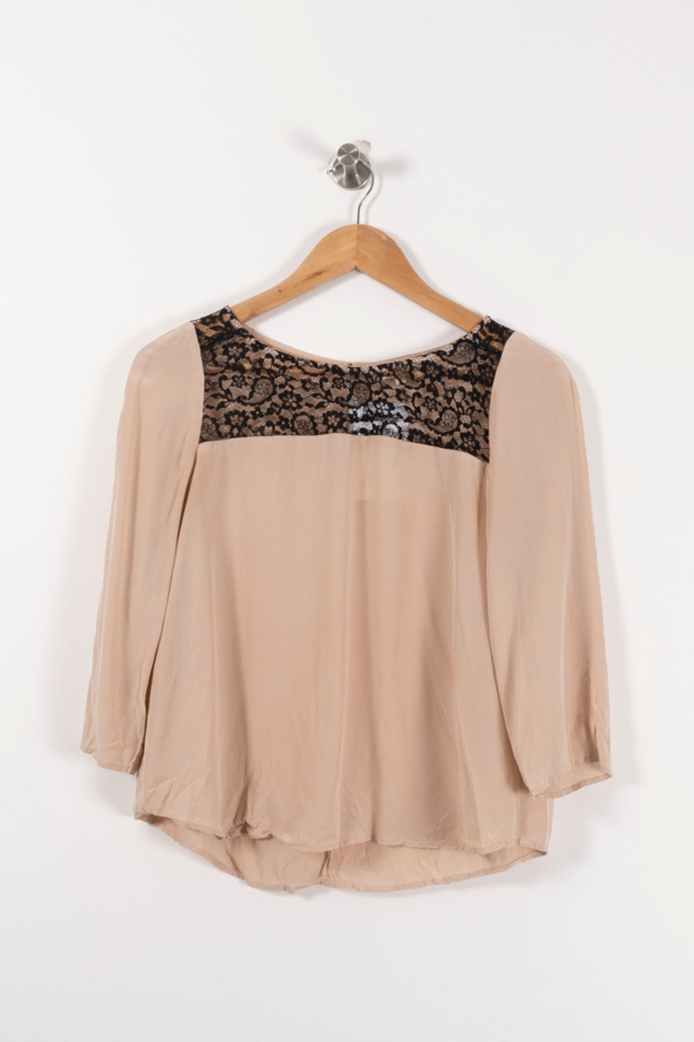 Blouse Beige et Noire - Taille M/38 de la marque Pablo | PARAD92003 - Vendu par Paradigme - Image 2