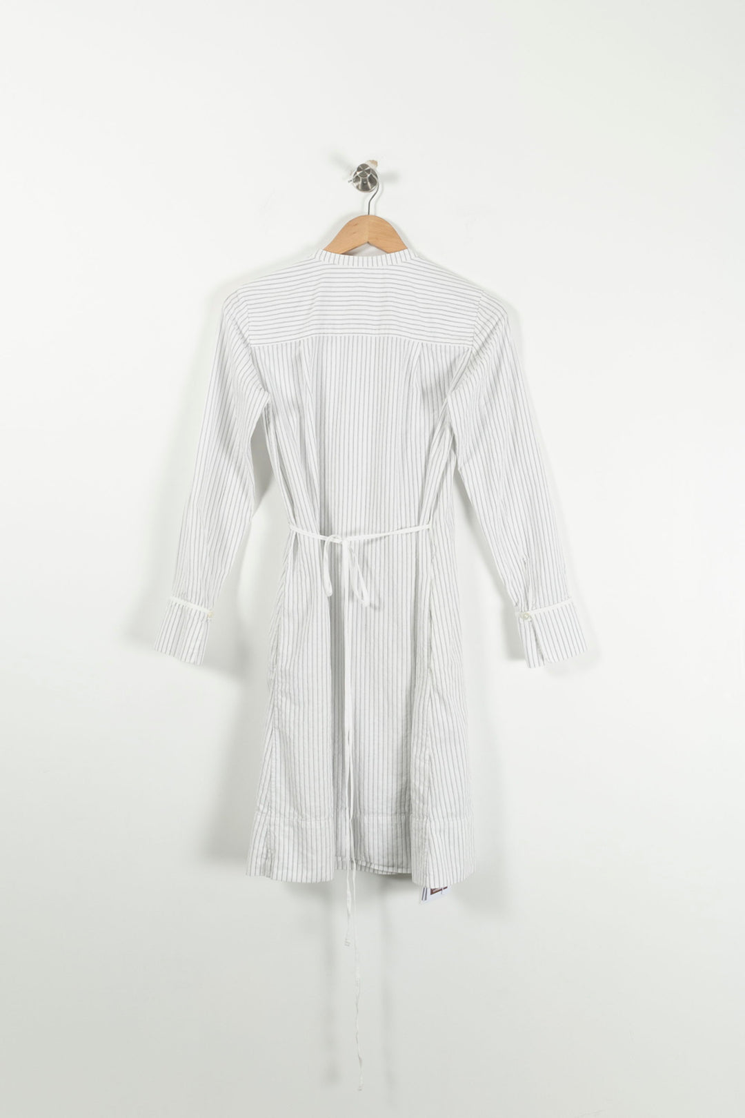 Robe Portefeuille Blanche à Rayures - Taille XS/34 de la marque Comptoir des Cotonniers | PARAD92005 - Vendu par Paradigme - Image 4