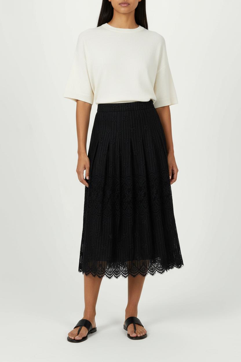 Jupe Longue Noire - Taille S/36 de la marque Kookai | PARAD92007 - Vendu par Paradigme - Image 1