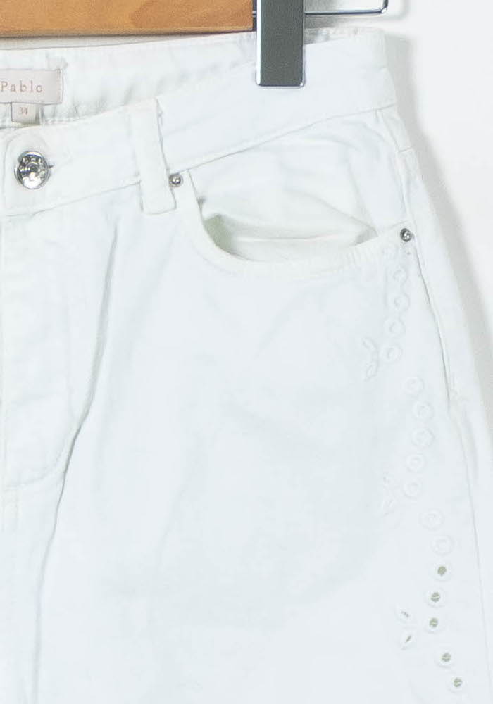 Jean Blanc - Taille XS/34 de la marque Pablo | PARAD92010 - Vendu par Paradigme - Image 3